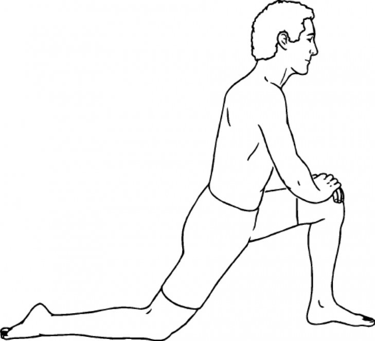 illustration of lunge stretch