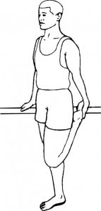illustration of quad stretch