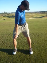 stretches for golf demonstrated