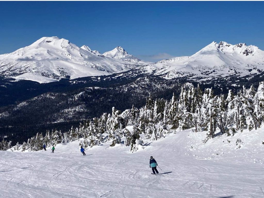 skiers at Mt. Bachelor
