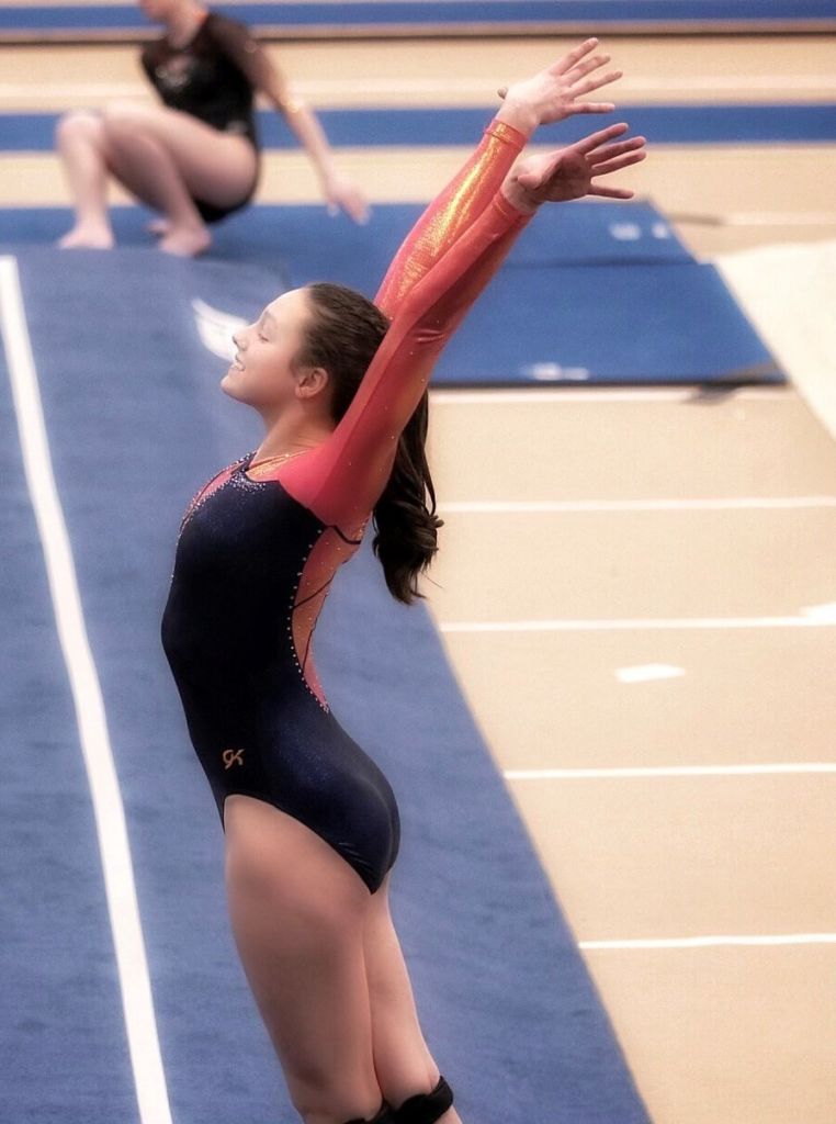 gymnast floor routine