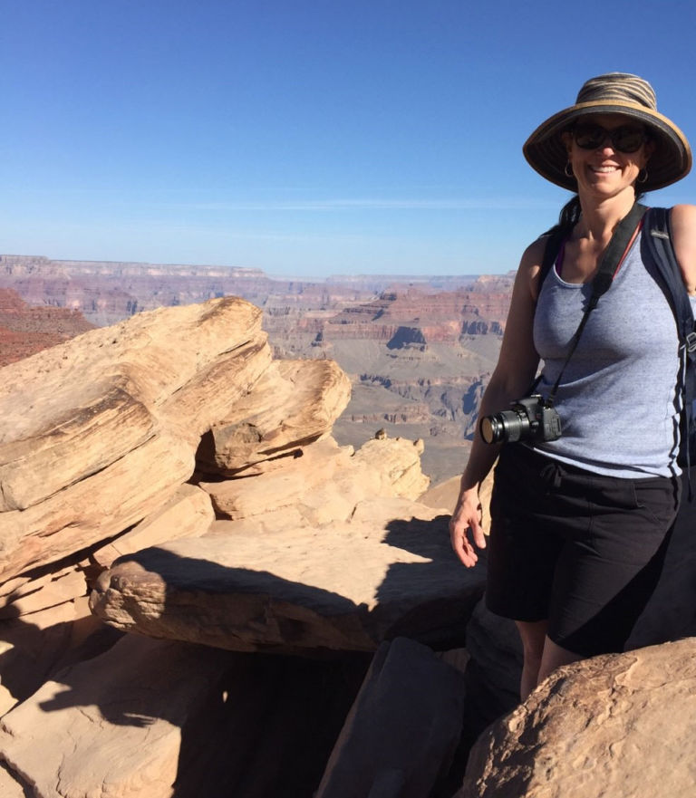 woman hiking at Grand Canyon