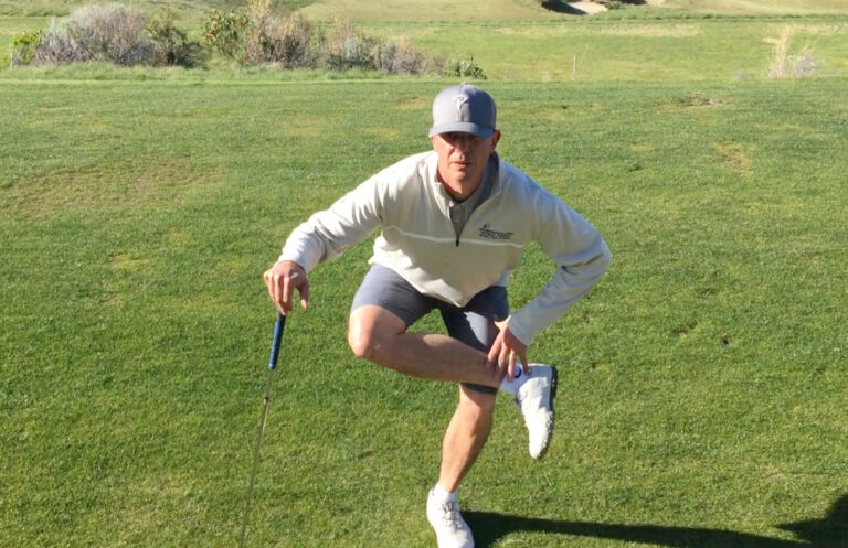 stretch on the golf course