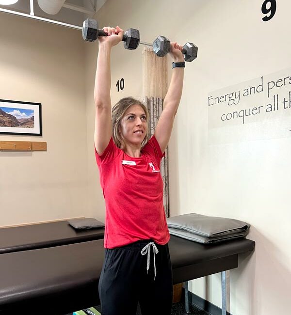 overhead press exercise demonstration