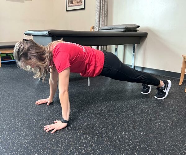 start and finish pushup position