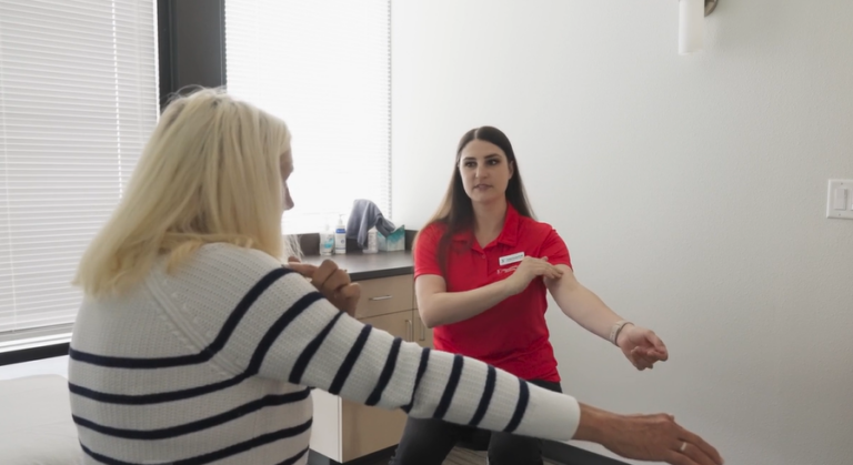 During an intake interview a Physical Therapist determines what is bothering the patient