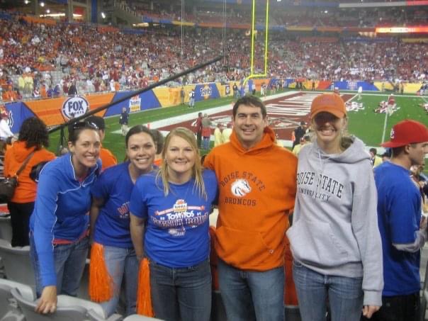 PT Mindy English at a Boise State game