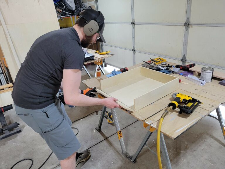 PT Collin Reid enjoys woodworking as a stress relief in his personal time.