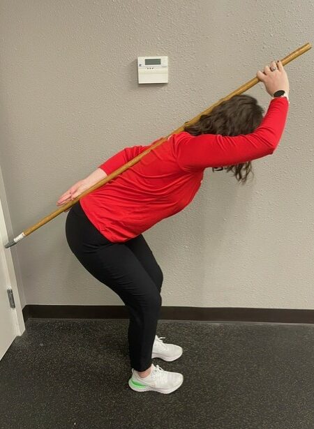 learning to do a hip hinge movement