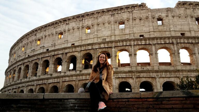 physical therapist Irene Morrow on vacation in Greece and Italy